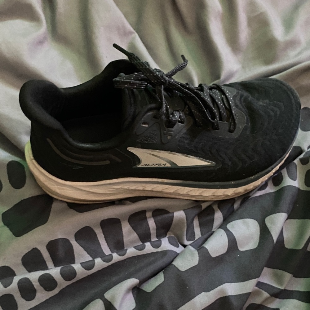 Altra Men's Black Athletic Shoes with White Sole
